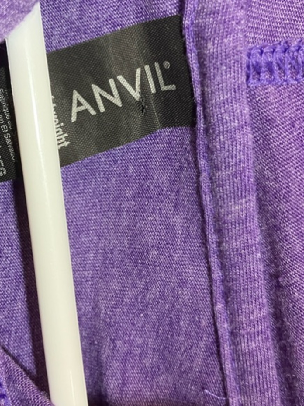 Anvil Purple Knit Hoodie - Picture 2 of 8